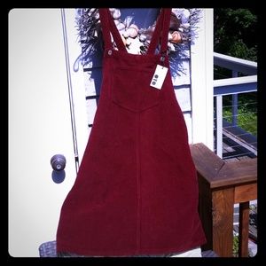 TOPSHOT MOTO Bib Pocket Pinafore Dress